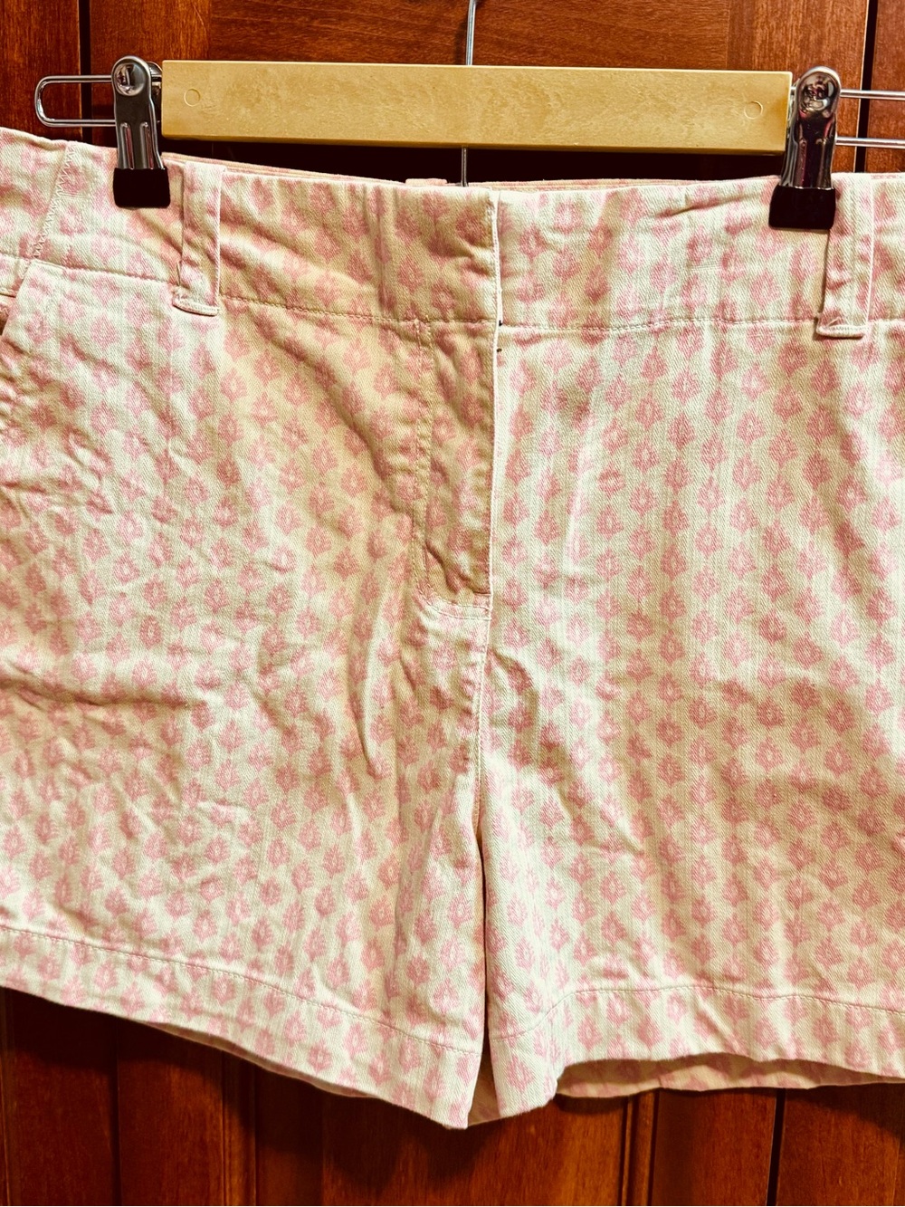 Vineyard Vines 3 1/2 inch Herringbone Women's Pink Patterned Cotton Blend Shorts